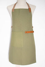 Load image into Gallery viewer, Pieter de Jager – Canvas &amp; Leather Apron - Olive Green
