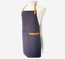 Load image into Gallery viewer, Pieter de Jager – Canvas &amp; Leather Apron - Charcoal
