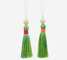 Load image into Gallery viewer, Tassels – Teal &amp; Yellow (XL)
