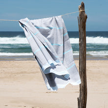 Load image into Gallery viewer, Mungo Tawulo Hand Towel &amp; Bath Sheet (Aqua)
